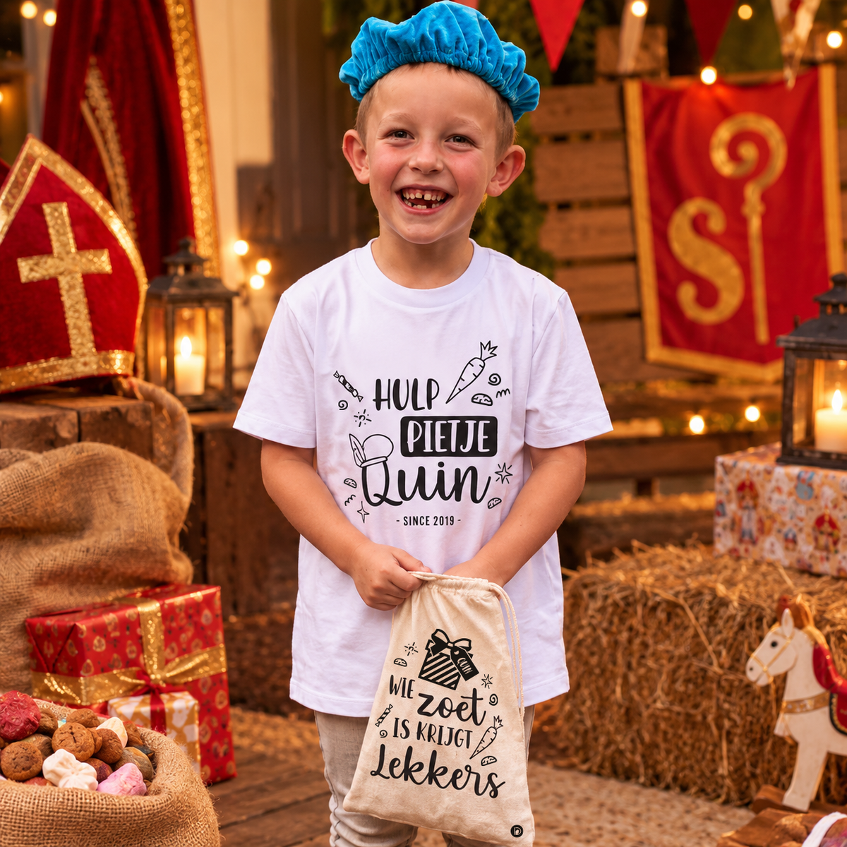 Hulp Pietje Set | T-shirt & Strooigoed zakje