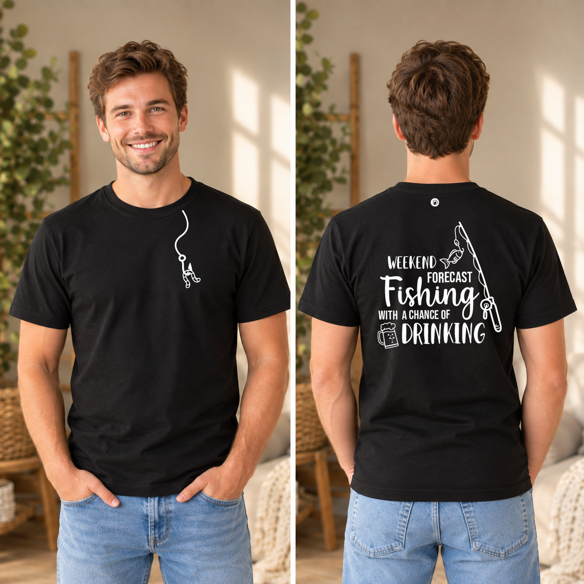 T-Shirt | Fishing with a chance of drinking
